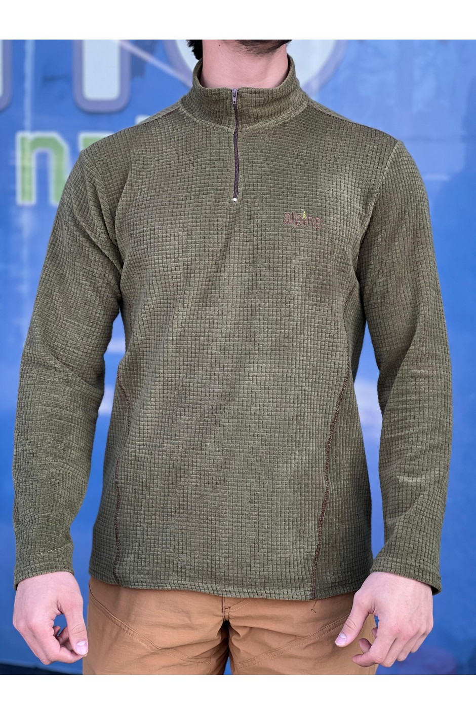 Alpine Yarım  Femuarlı Polar -Haki