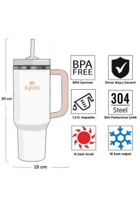 Igloo Stadler Thermo-Mug 1.2 Litre-BEYAZ Igloo Stadler Thermo-Mug 1.2 Litre-BEYAZ