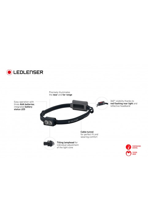 LEDLENSER NEO 3 Gray Kafa Feneri LEDLENSER NEO 3 Gray Kafa Feneri
