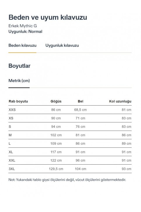 Rab Mythic G 1000 Fill Erkek Kaz Tüyü Ceket