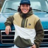 Quiksilver Ocean View Mix Up Hoody Erkek Yeşil Polar - Yeşil