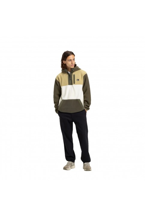 Quiksilver Ocean View Mix Up Hoody Erkek Yeşil Polar - Yeşil