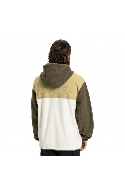 Quiksilver Ocean View Mix Up Hoody Erkek Yeşil Polar - Yeşil