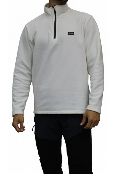 Alpine Yarım Fermuar Polar - Beyaz Alpine Yarım Fermuar Polar - Beyaz