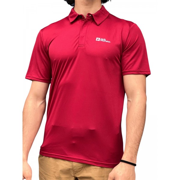 JACK WOLFSKIN  DELGAMI POLO M - Bordo
