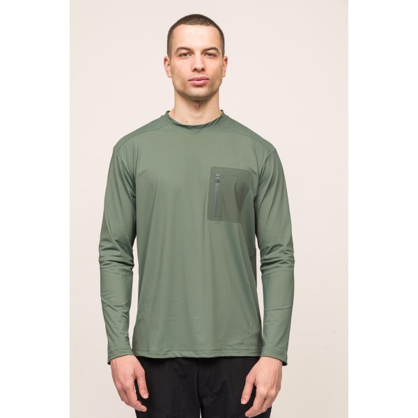 Climacool Performans Uzun Kollu T-Shirt - Yeşil