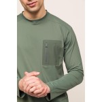 Climacool Performans Uzun Kollu T-Shirt - Yeşil