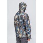 SoftShell Rüzgar ve Suya Dayanıklı Mont Camo Mavi