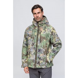 SoftShell Rüzgar ve Suya Dayanıklı Mont Camo Yeşil
