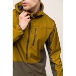 Airshell Rüzgar ve Suya Dayanıklı Yarım Fermuar Kapüşonlu Ceket  Olive Yeşil