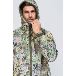 SoftShell Rüzgar ve Suya Dayanıklı Mont Camo Yeşil