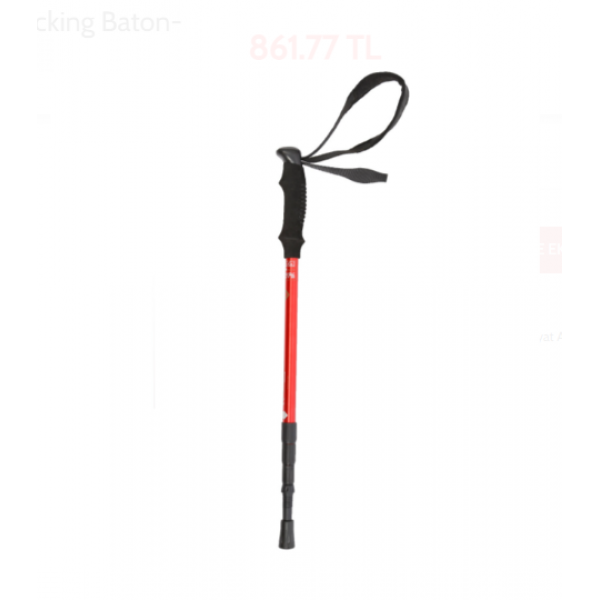 FreeCamp 4 Section Tracking Baton-KIRMIZI