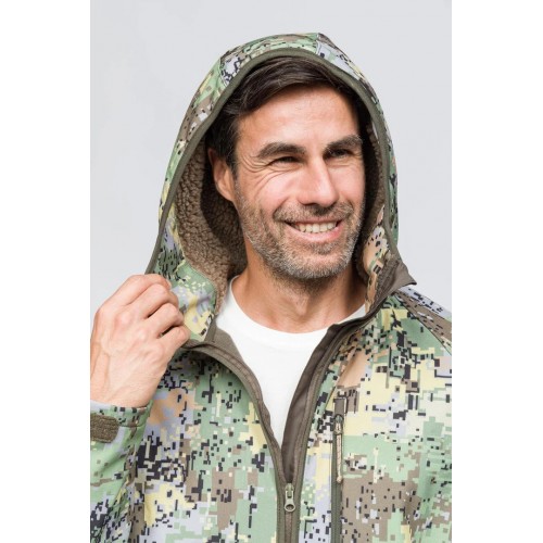 OD SoftShell Rüzgar ve Suya Dayanıklı Mont - Camo Yeşil