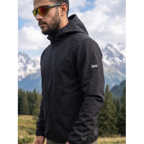 Alpine Alpin FRSTEDT Kışlık pantalon Shoftshell Su&Rüzgar Geçirmez. Siyah